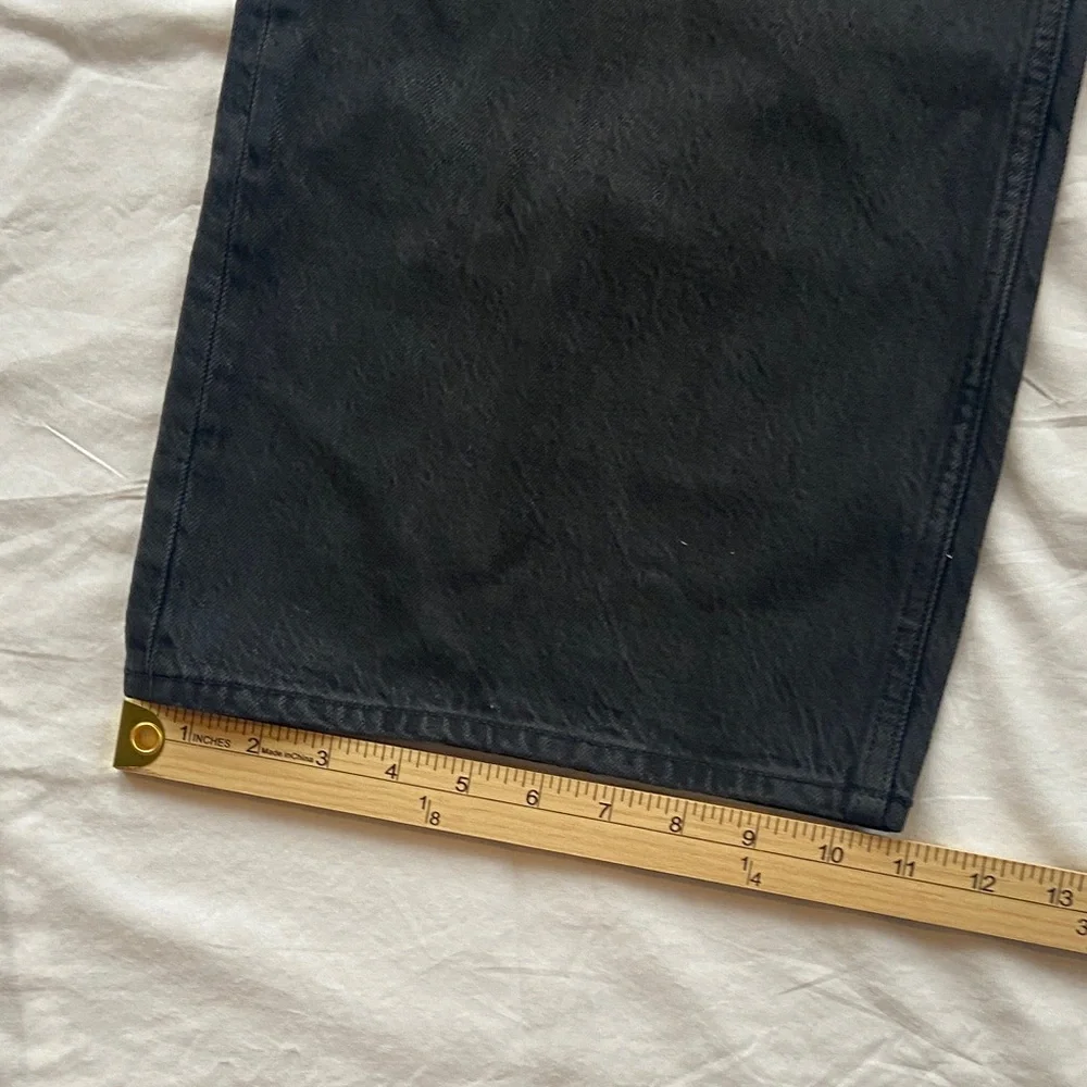 Abercrombie & Fitch Curve Love High Rise Wide Leg Jeans Womens Size 25 Long NWT - Picture 7 of 9